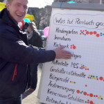 Christopher Hörst auf dem FDP Rimbach Infostand